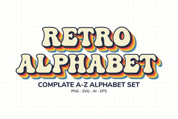 Download Colorful Font SVG, Colorful Alphabet SVG - Premium Bundle